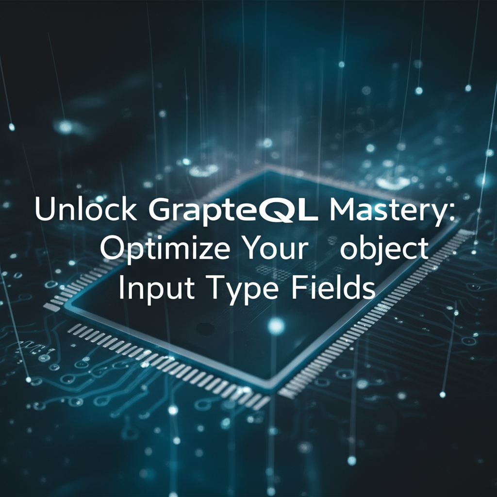 Unlock GraphQL Mastery: Optimize Your Object Input Type Fields