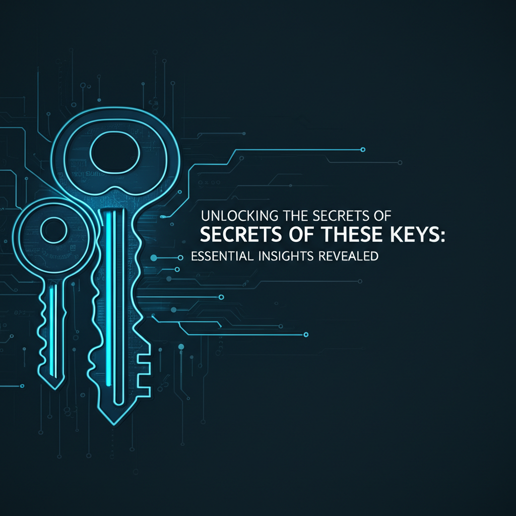 Unlocking the Secrets of These Keys: Essential Insights Revealed