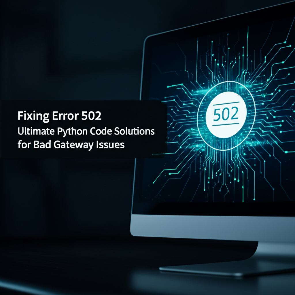 Fixing Error 502: Ultimate Python Code Solutions for Bad Gateway Issues