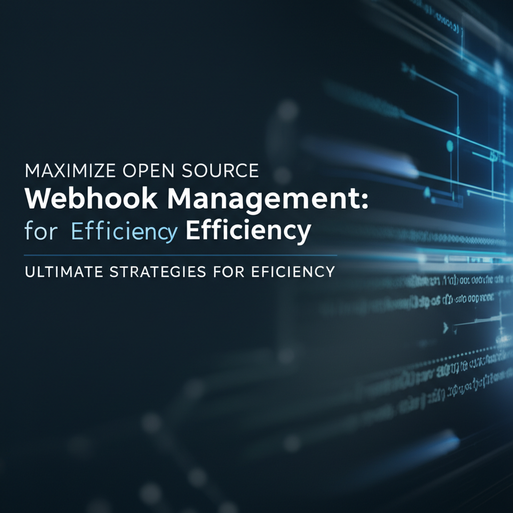 Maximize Open Source Webhook Management: Ultimate Strategies for Efficiency