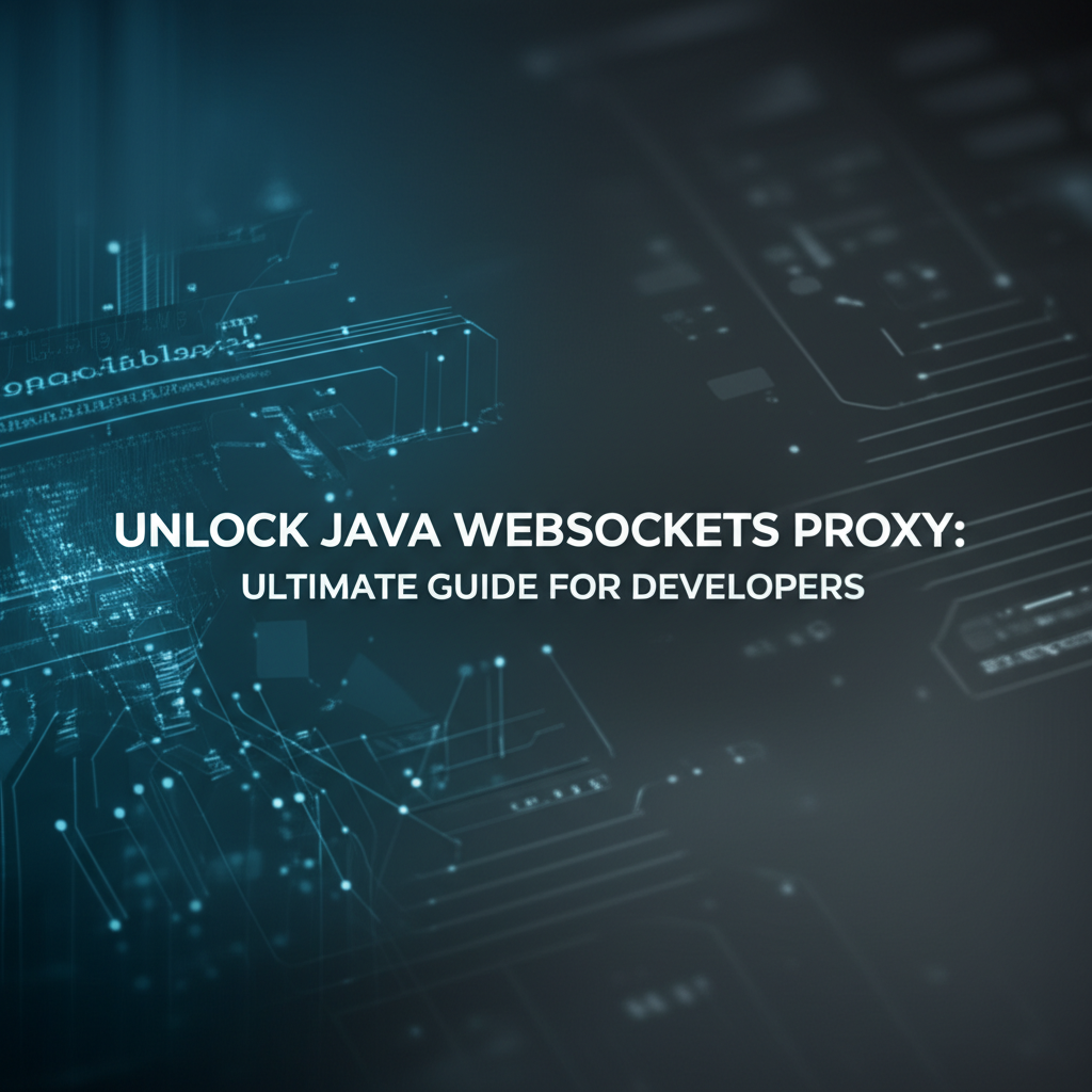 Unlock Java Websockets Proxy: Ultimate Guide for Developers