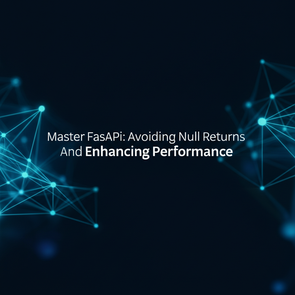 Master FastAPI: Avoiding Null Returns and Enhancing Performance