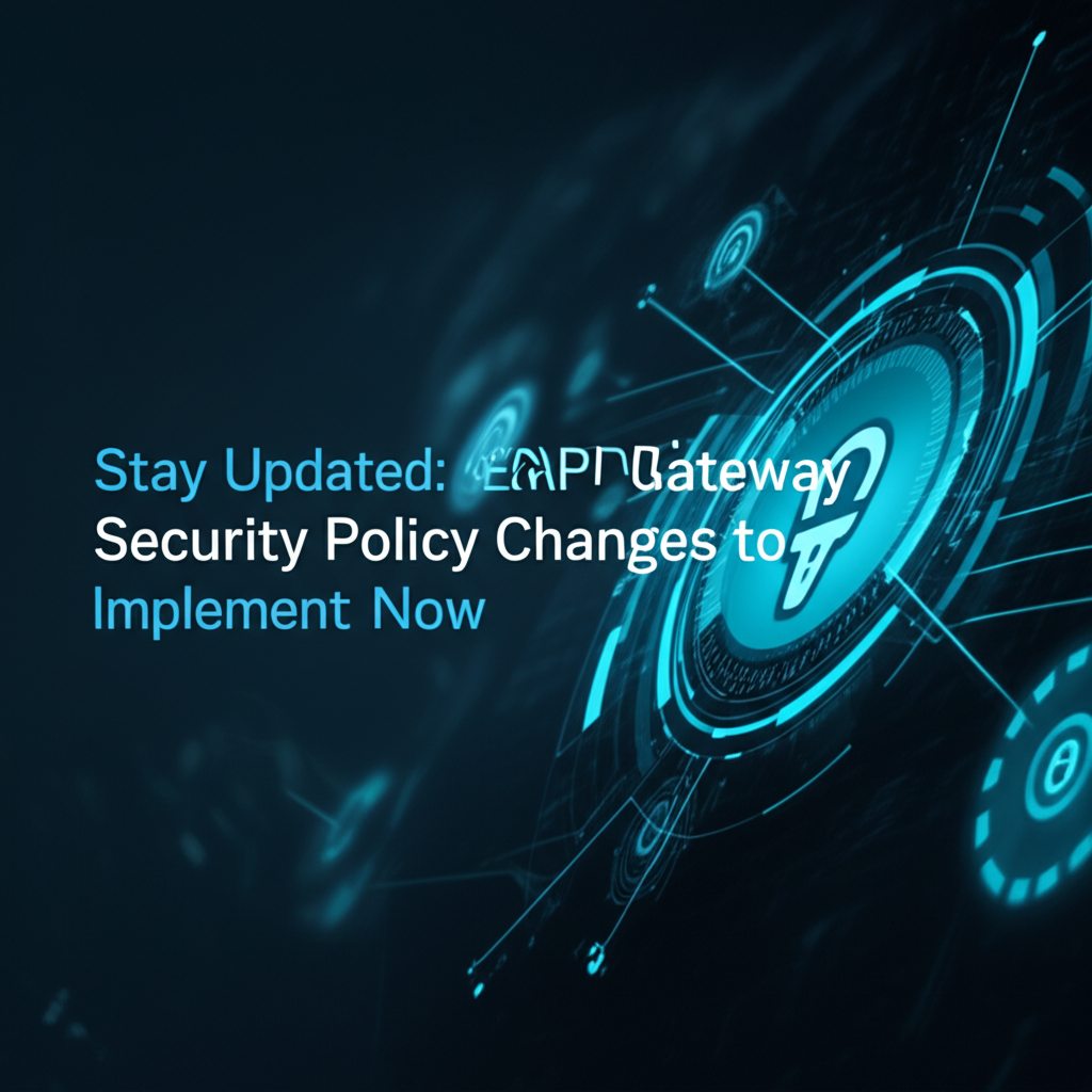 Stay Updated: Essential API Gateway Security Policy Changes to Implement Now