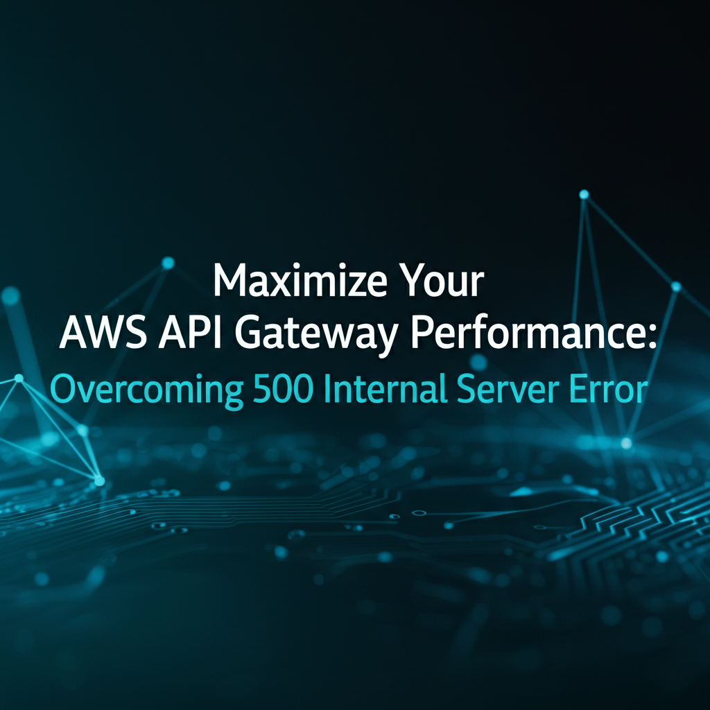 Maximize Your AWS API Gateway Performance: Overcoming 500 Internal Server Error