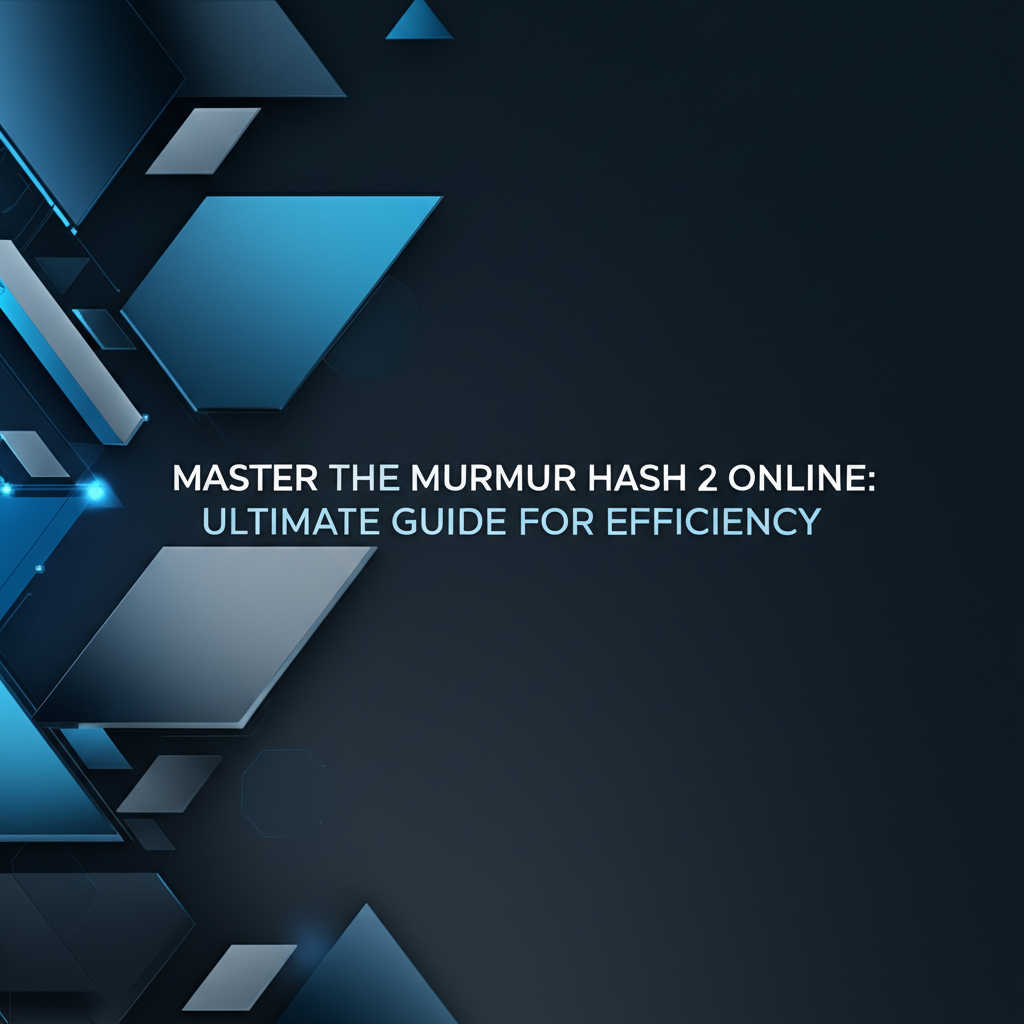 Master the Murmur Hash 2 Online: Ultimate Guide for Efficiency