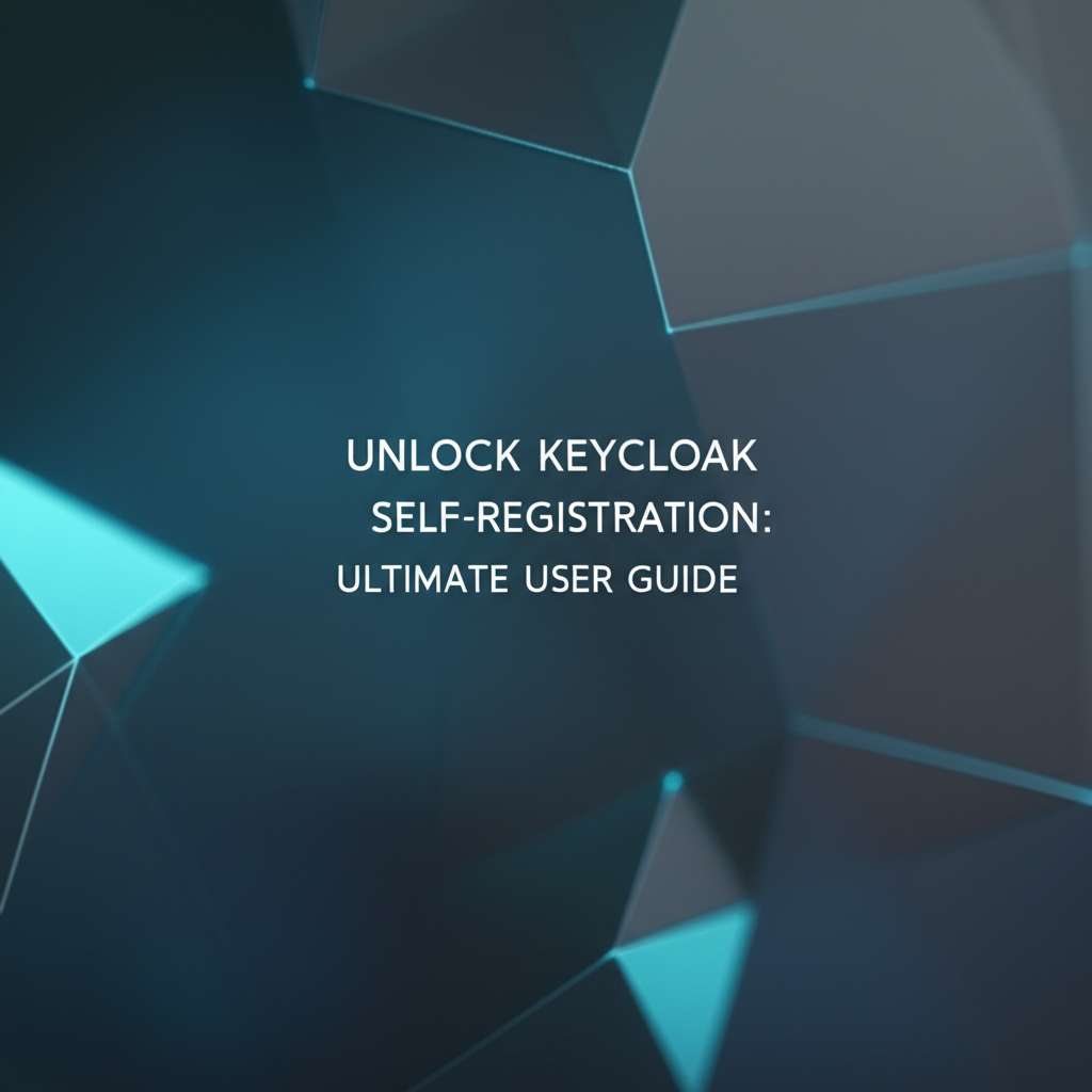 Unlock Keycloak Self-Registration: Ultimate User Guide