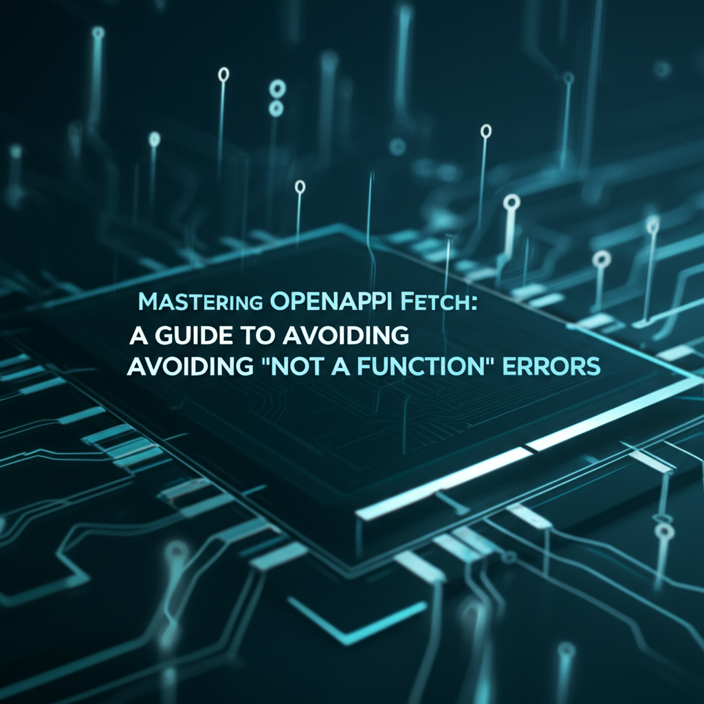 Mastering OpenAPI Fetch: A Guide to Avoiding 'Not a Function' Errors