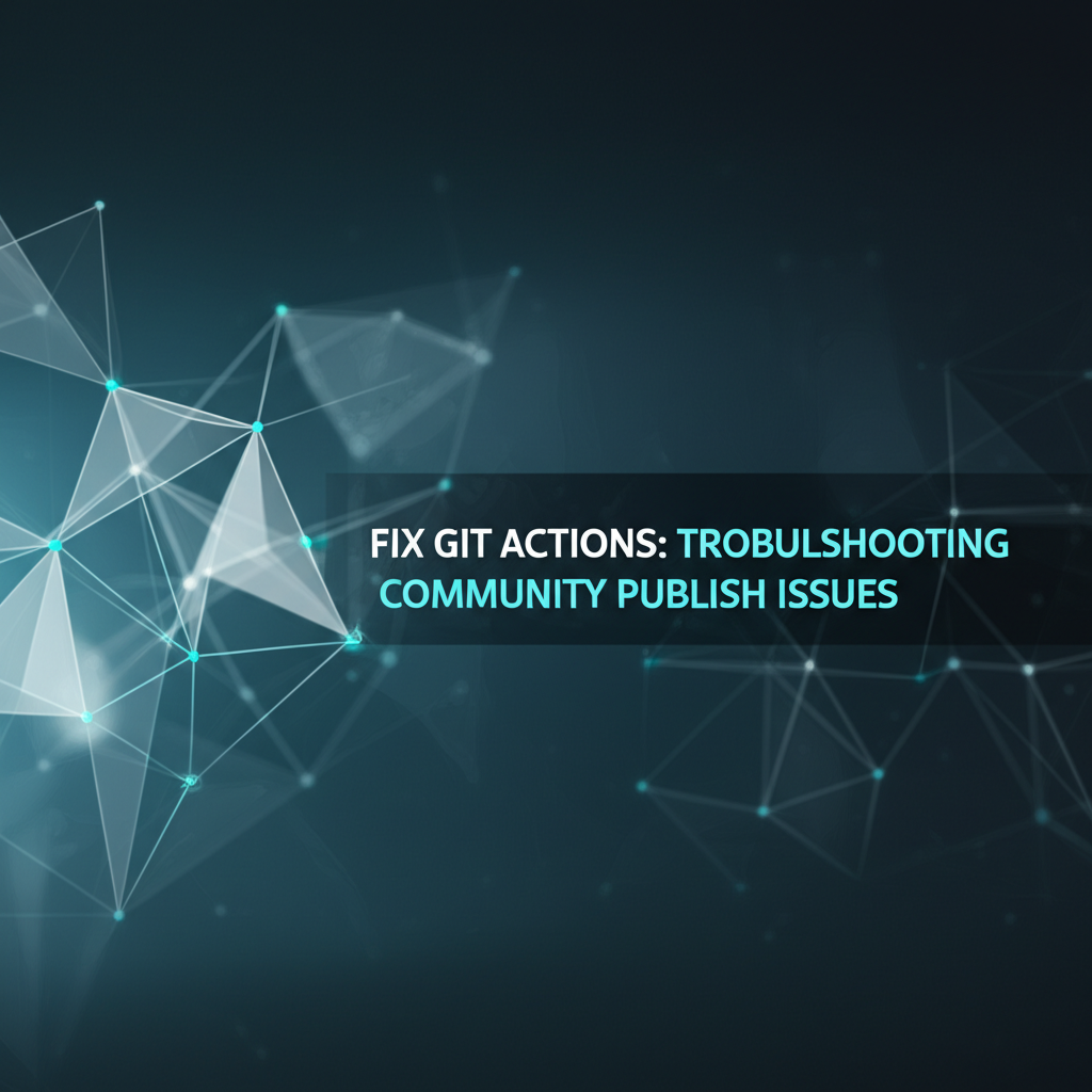 Fix Git Actions: Troubleshooting Community Publish Issues