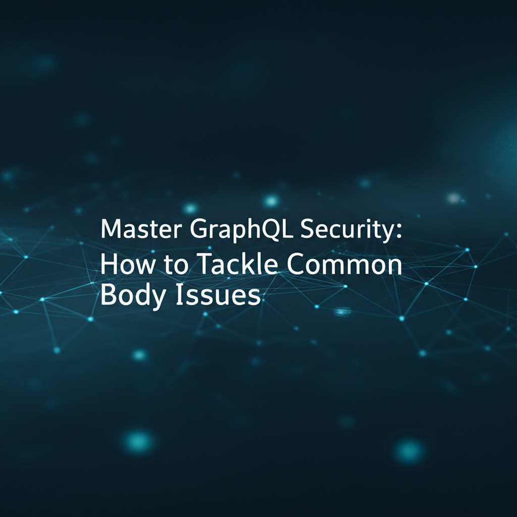Master GraphQL Security: How to Tackle Common Body Issues
