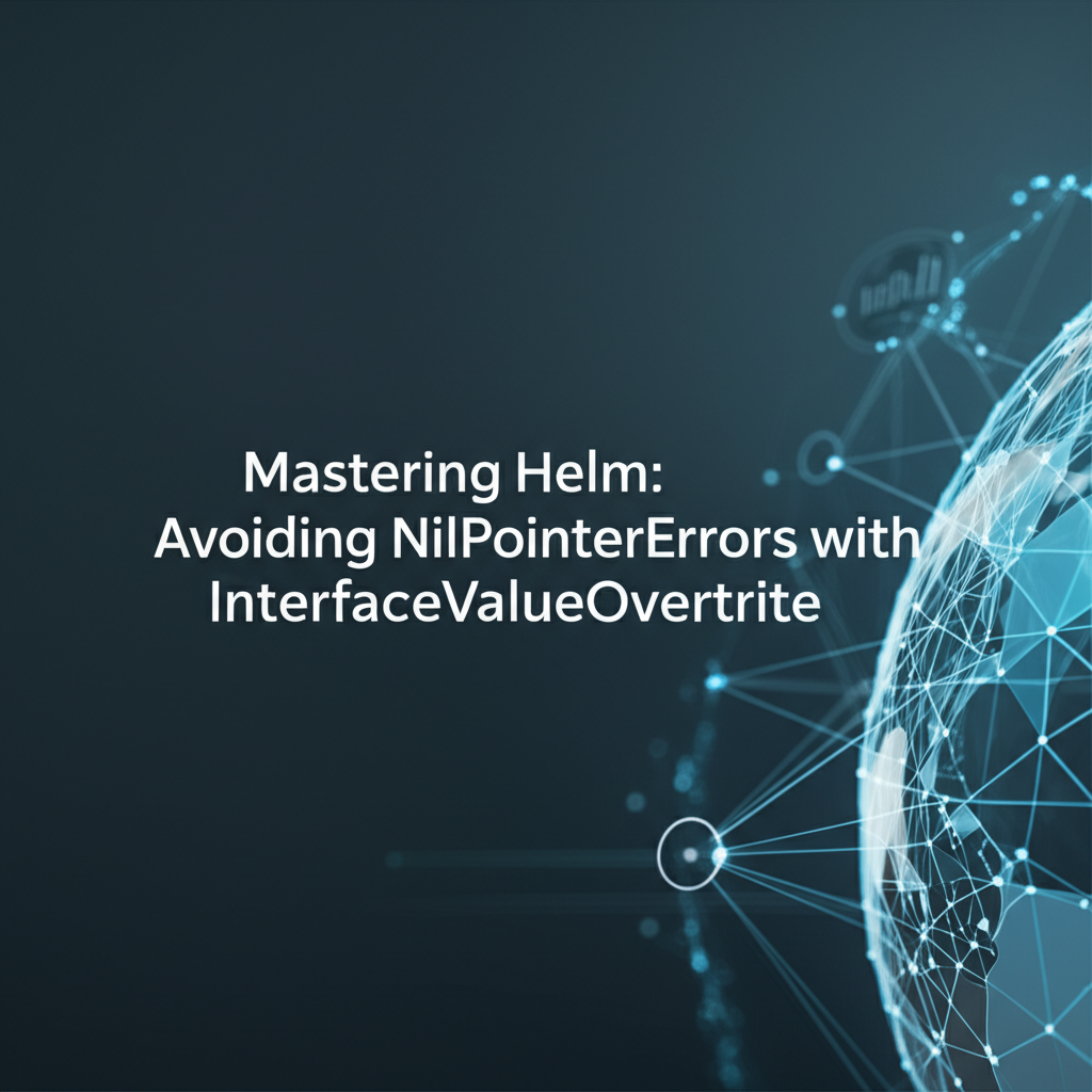 Mastering Helm: AvoidingNilPointerErrors with InterfaceValueOverwrite