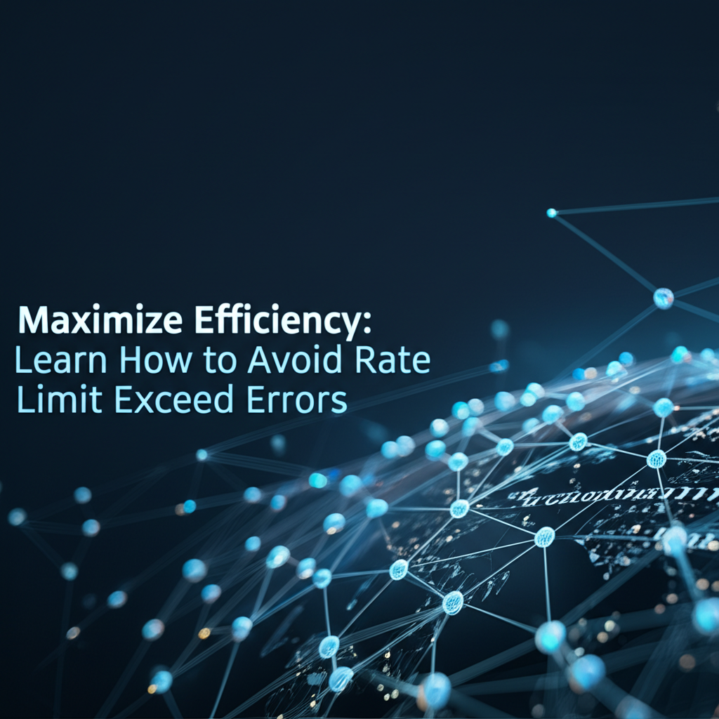 Maximize Efficiency: Learn How to Avoid Rate Limit Exceed Errors
