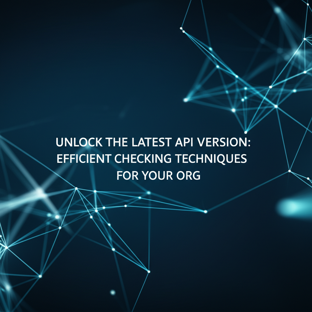 Unlock the Latest API Version: Efficient Checking Techniques for Your Org