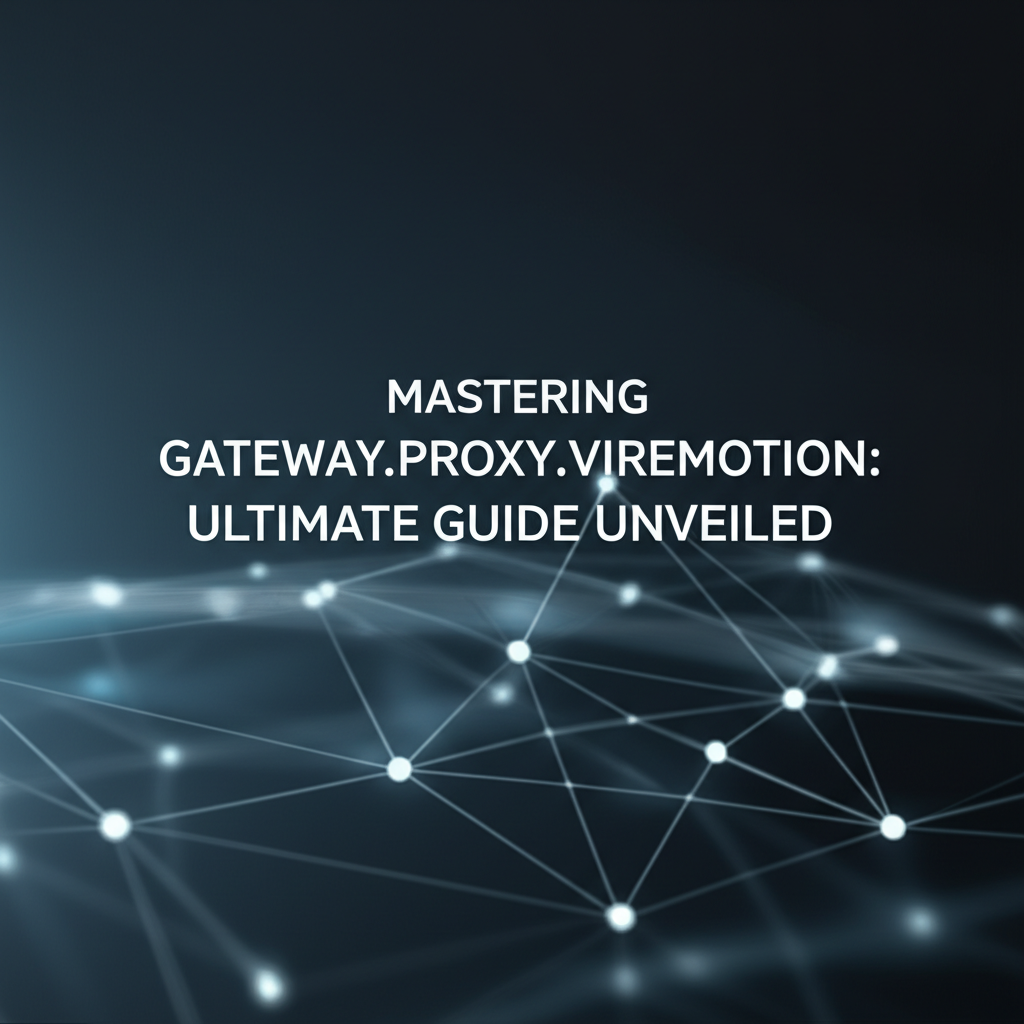 Mastering Gateway.Proxy.Vivremotion: Ultimate Guide Unveiled