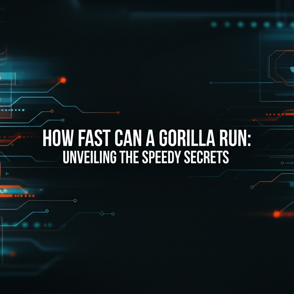 How Fast Can a Gorilla Run: Unveiling the Speedy Secrets