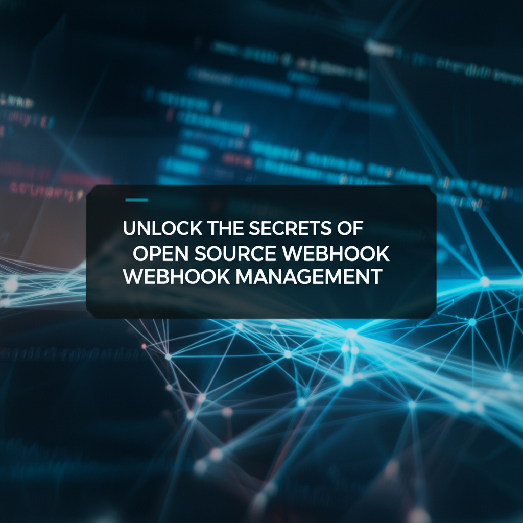 Unlock the Secrets of Open Source Webhook Management
