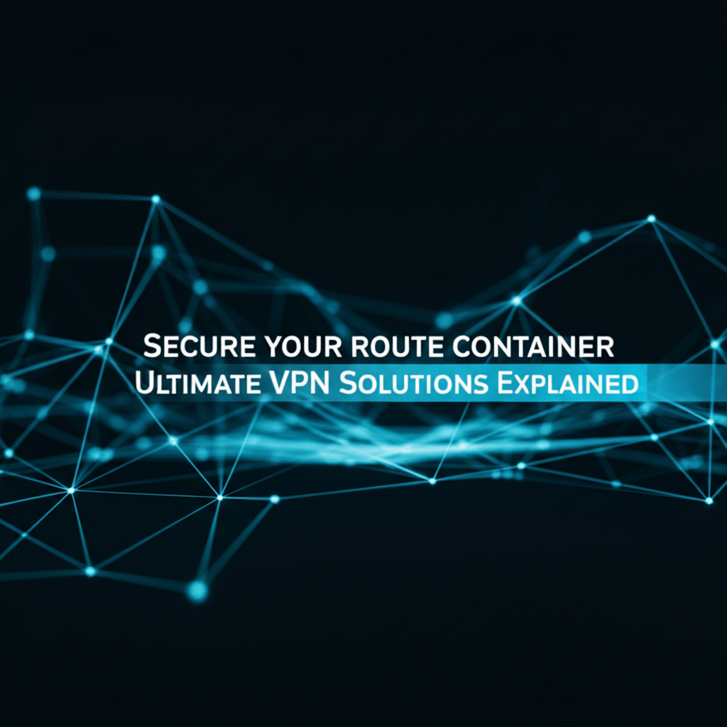Secure Your Route Container: Ultimate VPN Solutions Explained