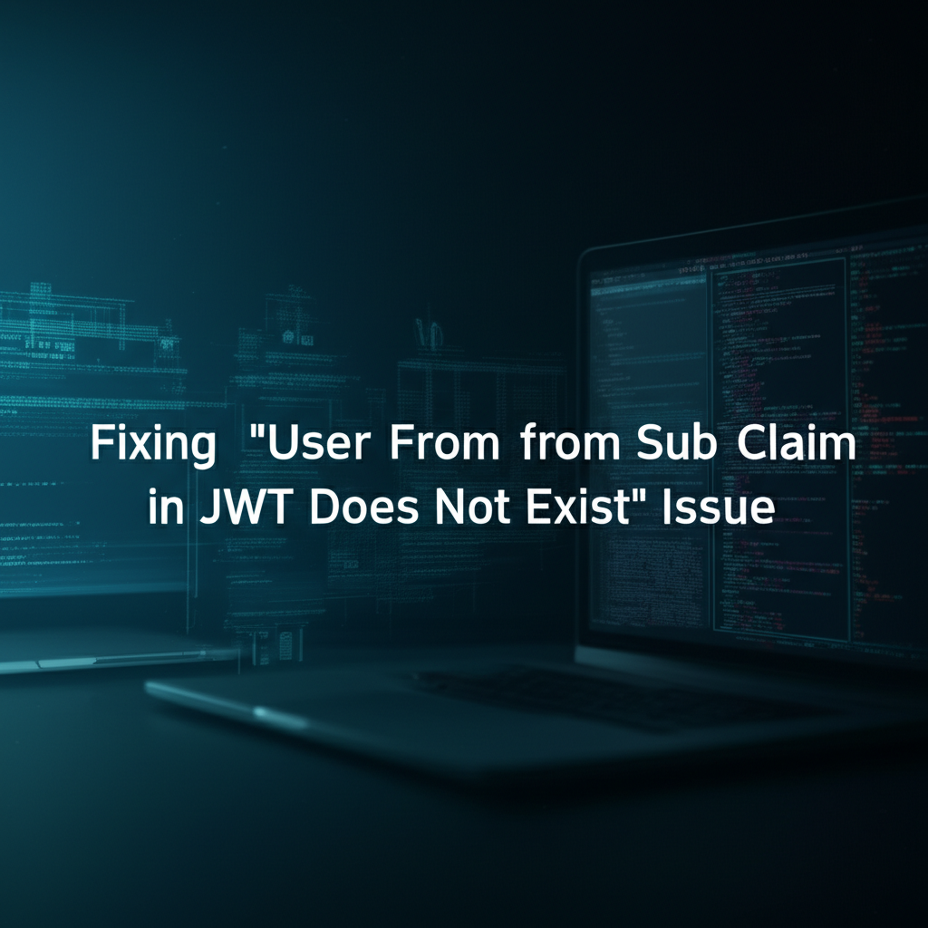 Mastering JWT: Fixing 'User from Sub Claim in JWT Does Not Exist' Issue