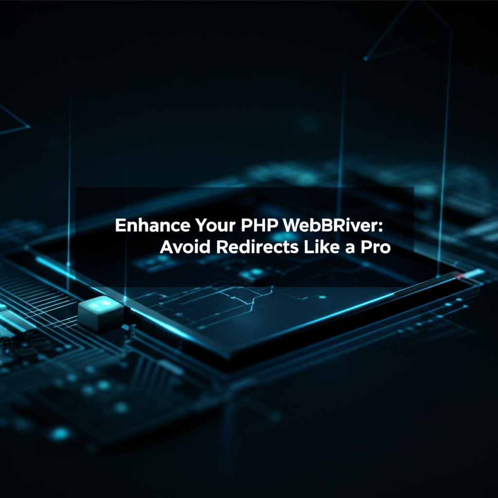 Enhance Your PHP WebDriver: Avoid Redirects Like a Pro