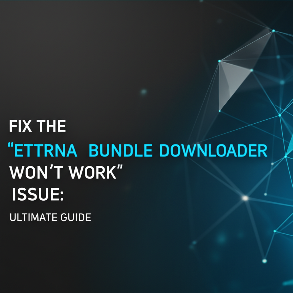 Fix the 'etterna bundle downloader won't work' Issue: Ultimate Guide