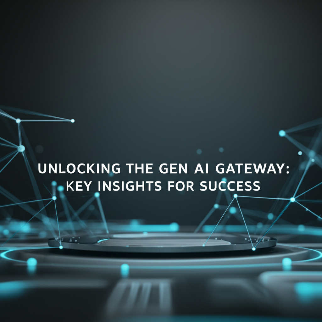 Unlocking the Gen AI Gateway: Key Insights for Success