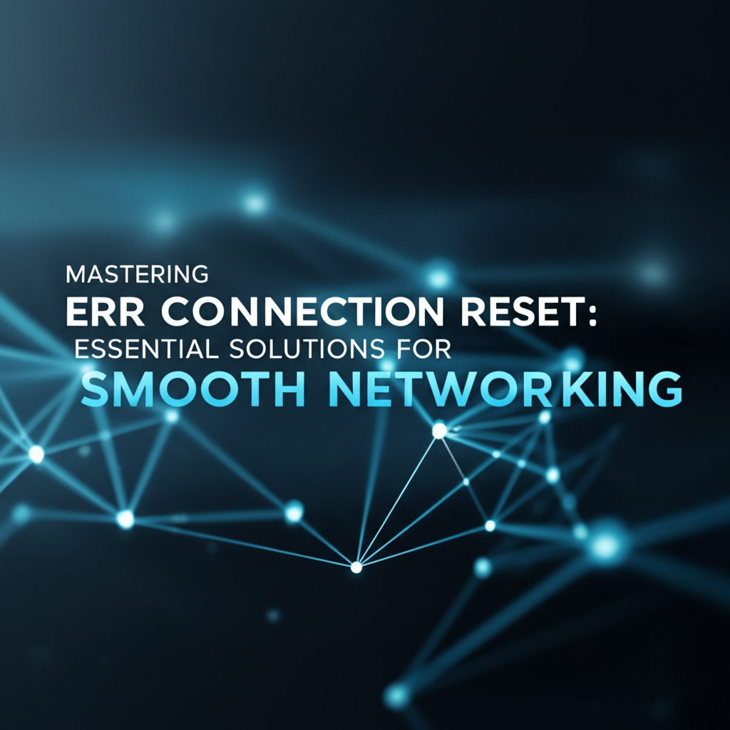 Mastering Err Connection Reset: Essential Solutions for Smooth Networking