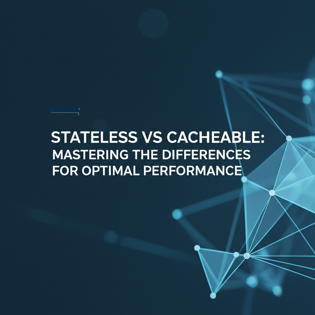 Stateless vs Cacheable: Mastering the Differences for Optimal Performance