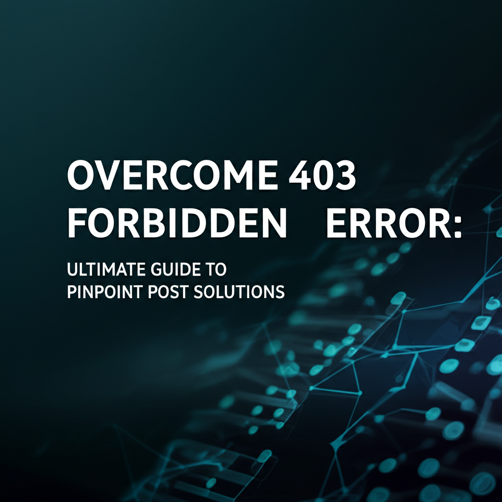 Overcome 403 Forbidden Error: Ultimate Guide to Pinpoint Post Solutions
