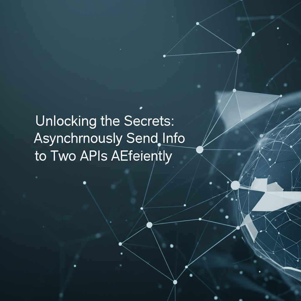 Unlocking the Secrets: Asynchronously Send Info to Two APIs Efficiently