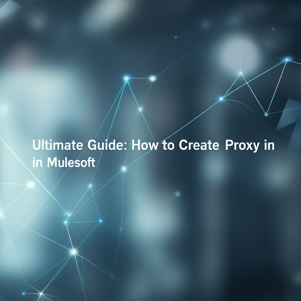 Ultimate Guide: Step-by-Step How to Create Proxy in Mulesoft