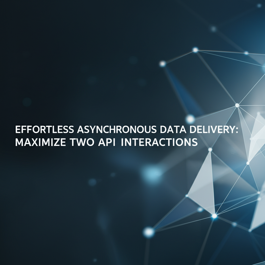 Effortless Asynchronous Data Delivery: Maximize Two API Interactions