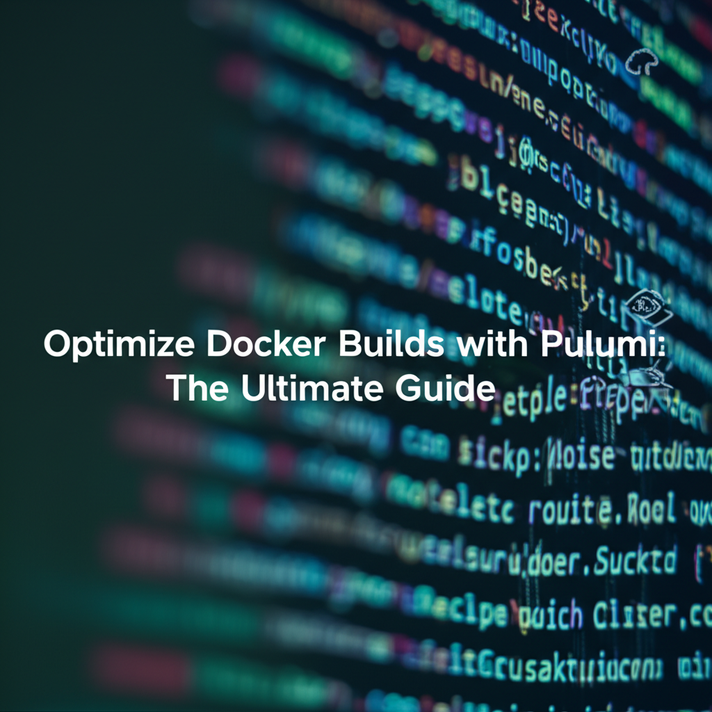 Optimize Docker Builds with Pulumi: The Ultimate Guide