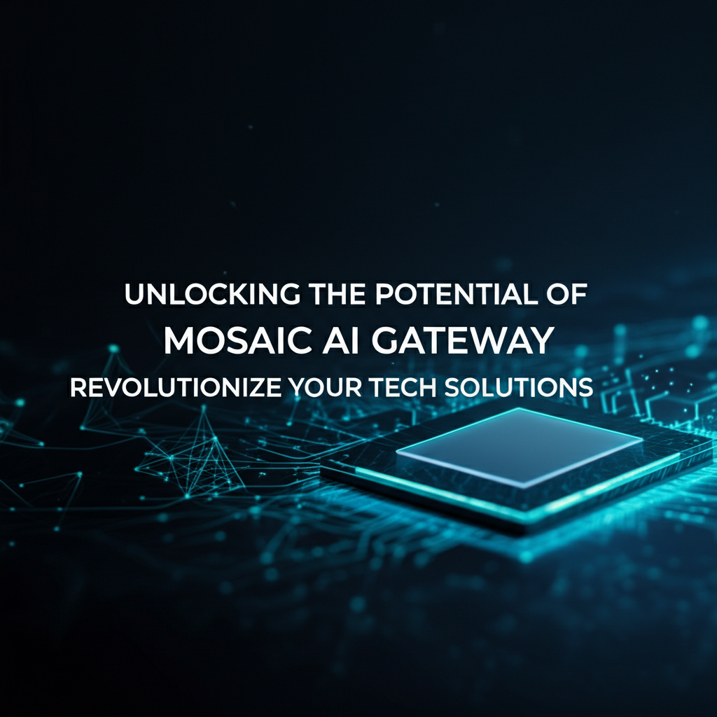 Unlocking the Potential of Mosaic AI Gateway: Revolutionize Your Tech Solutions