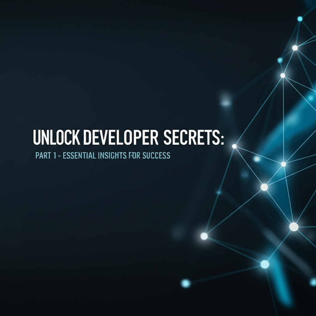Unlock Developer Secrets: Part 1 - Essential Insights for Success