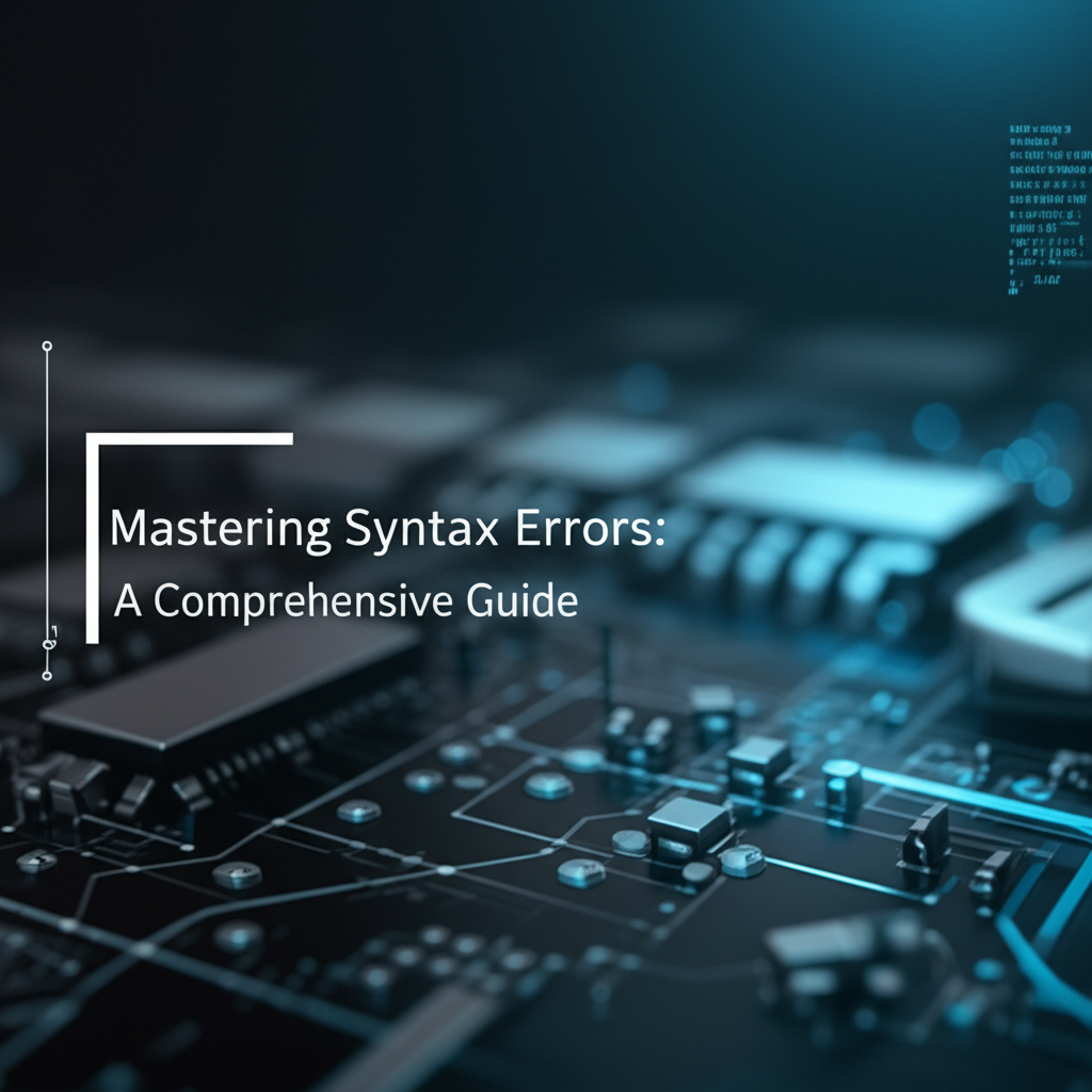 Mastering Syntax Errors: A Comprehensive Guide