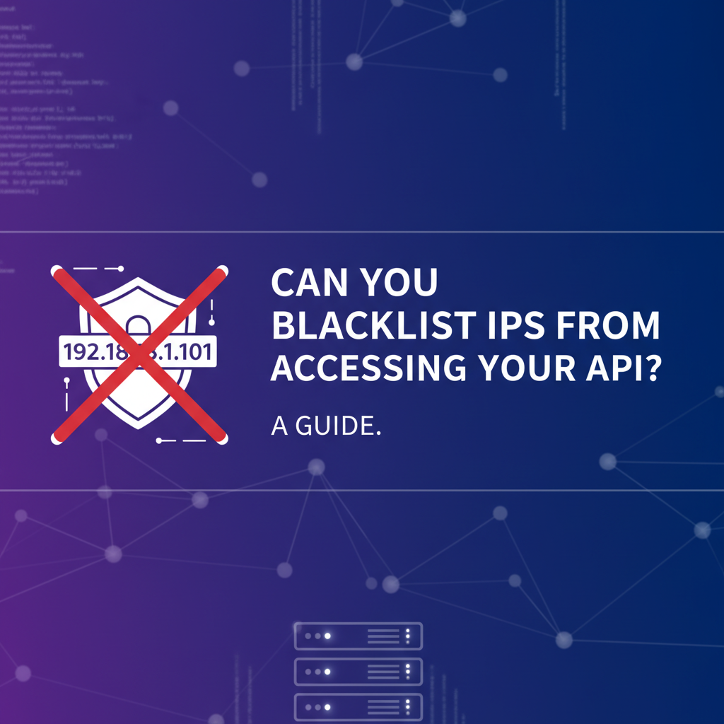 Can You Blacklist IPs From Accessing Your API? A Guide