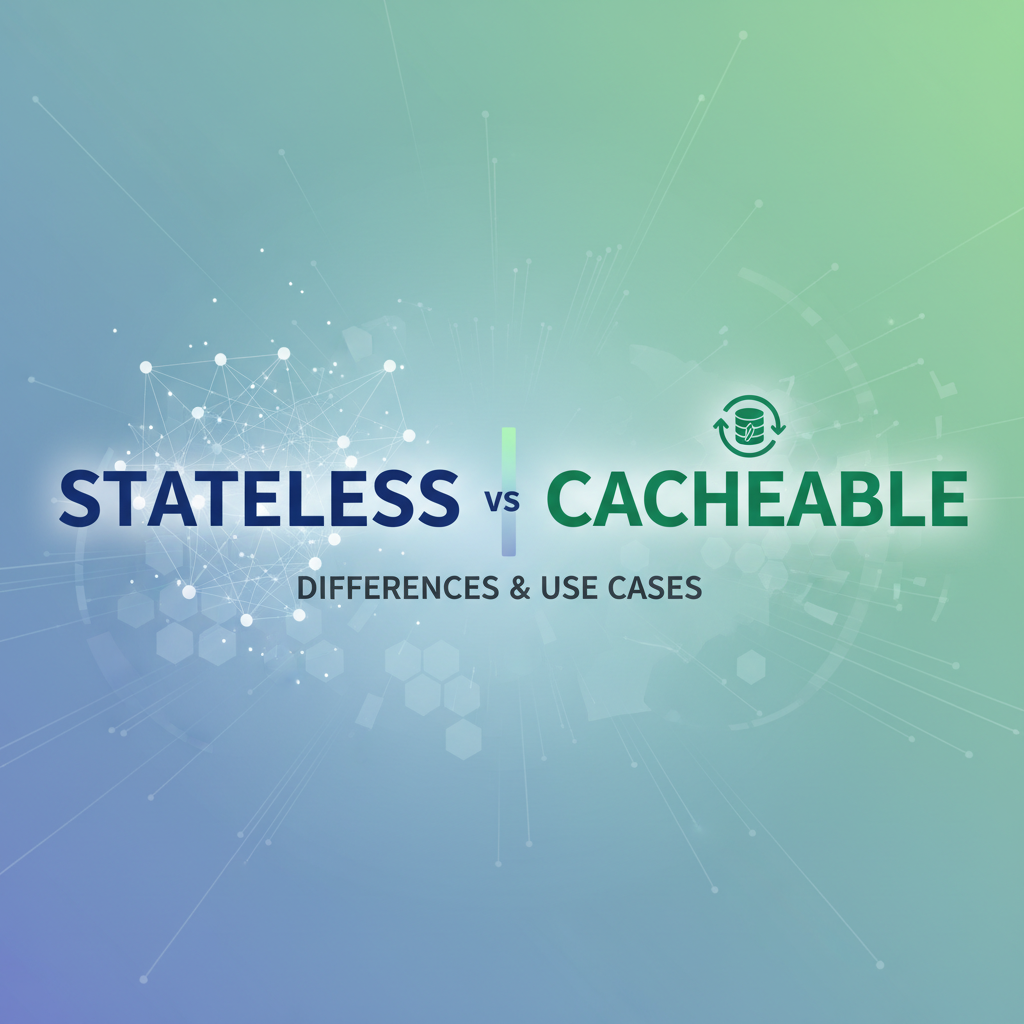 Stateless vs Cacheable: Differences & Use Cases