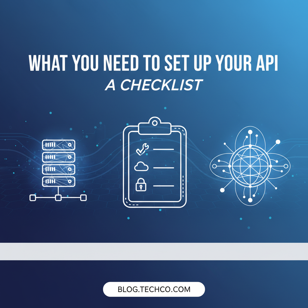 What You Need to Set Up Your API: A Checklist