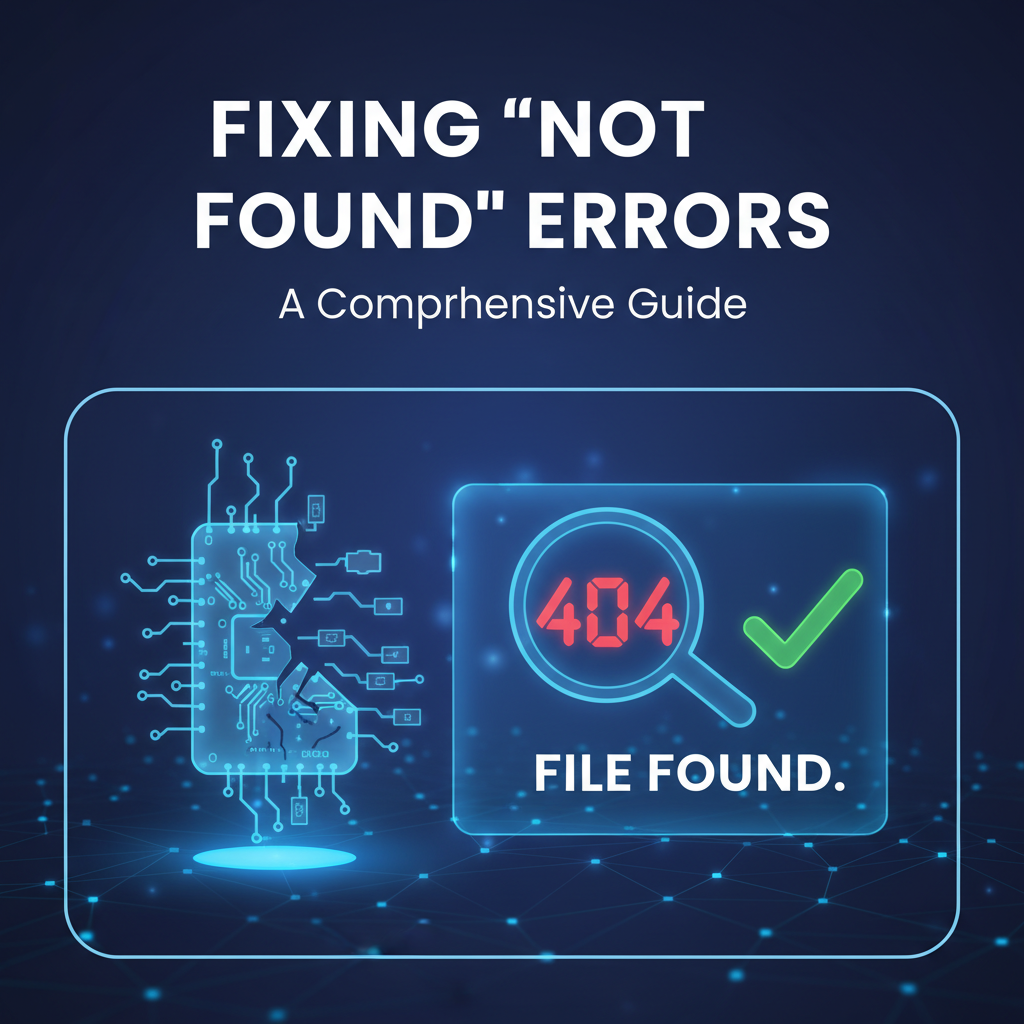 Fixing 'Not Found' Errors: A Comprehensive Guide