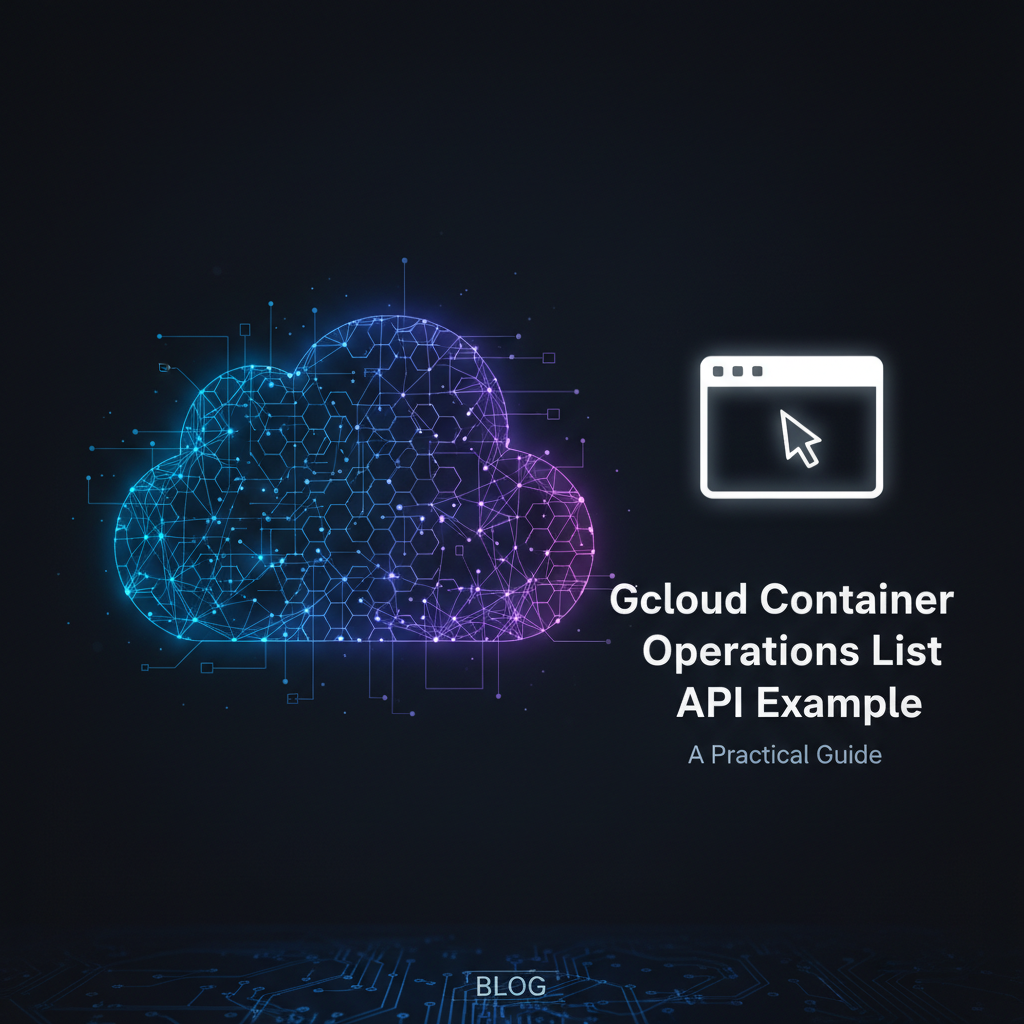 Gcloud Container Operations List API Example: A Practical Guide