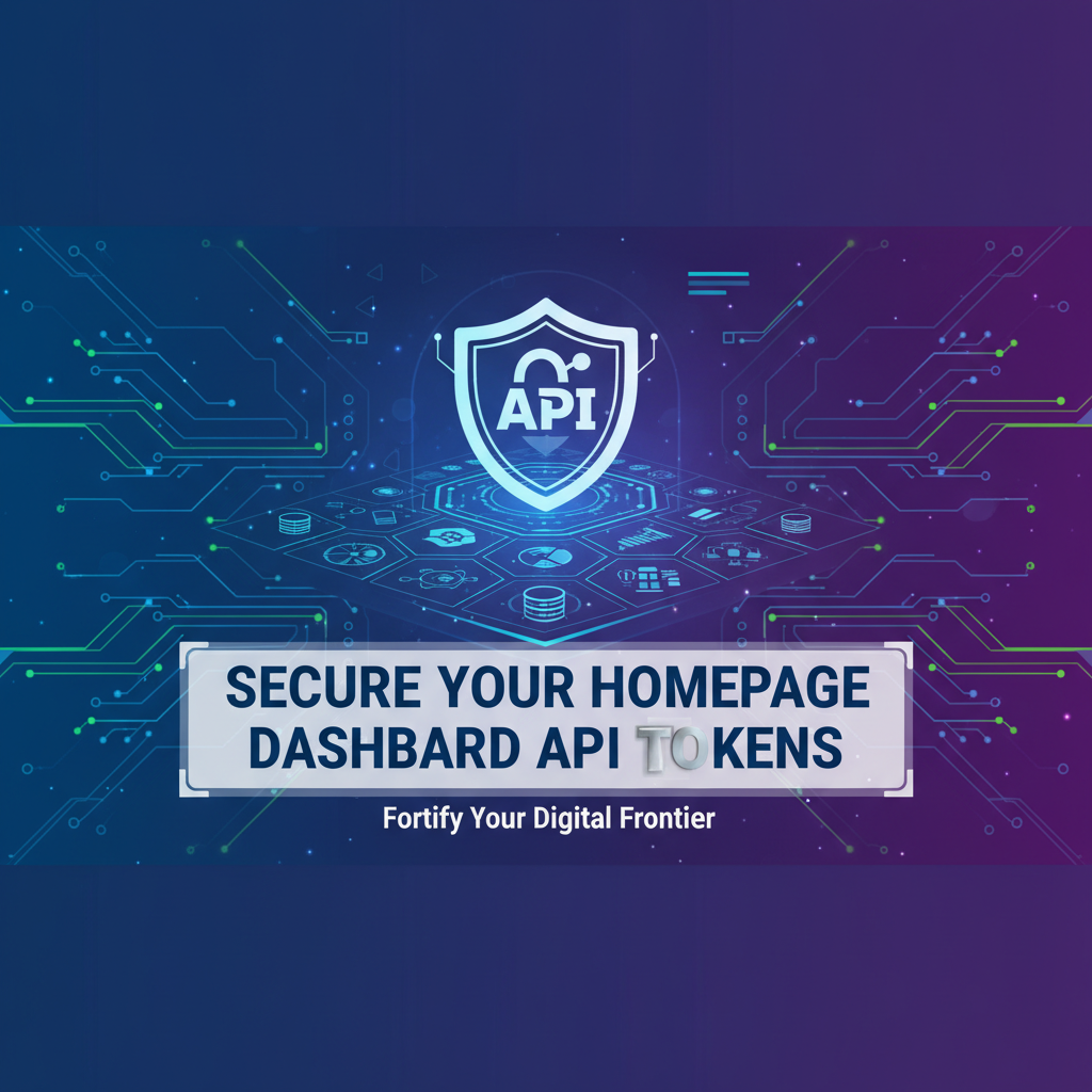 Secure Your Homepage Dashboard API Tokens