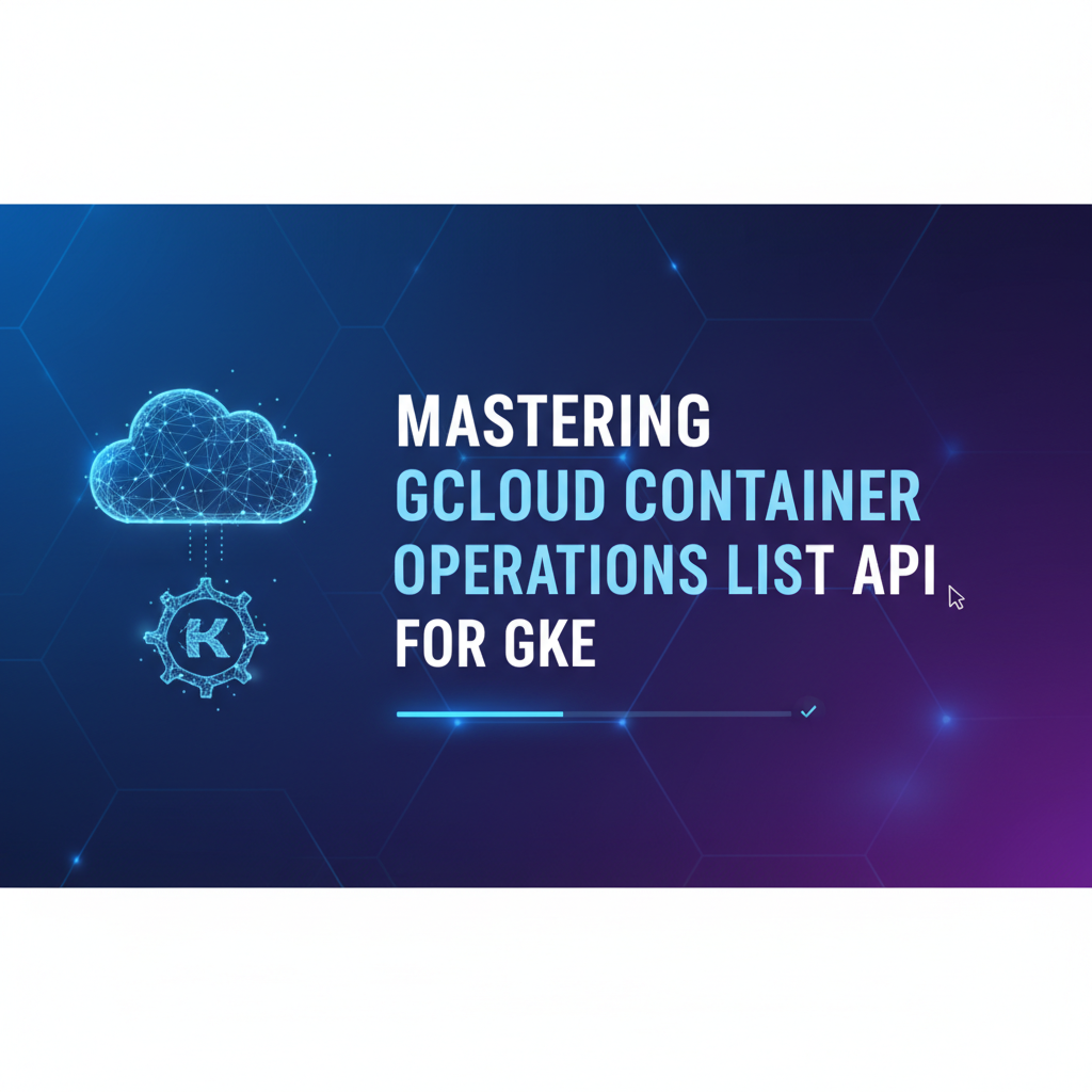Mastering gcloud container operations list api for GKE