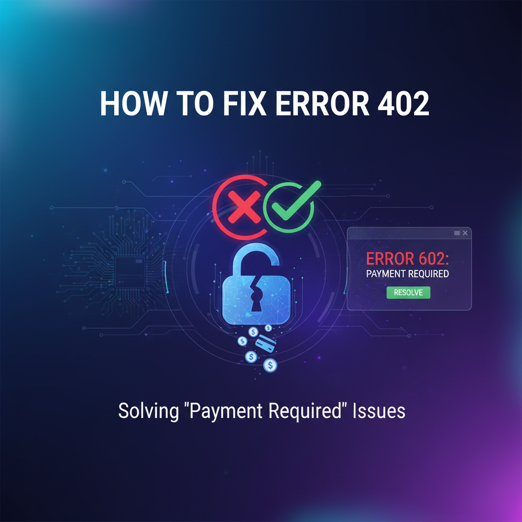 How to Fix Error 402: Solving 'Payment Required' Issues