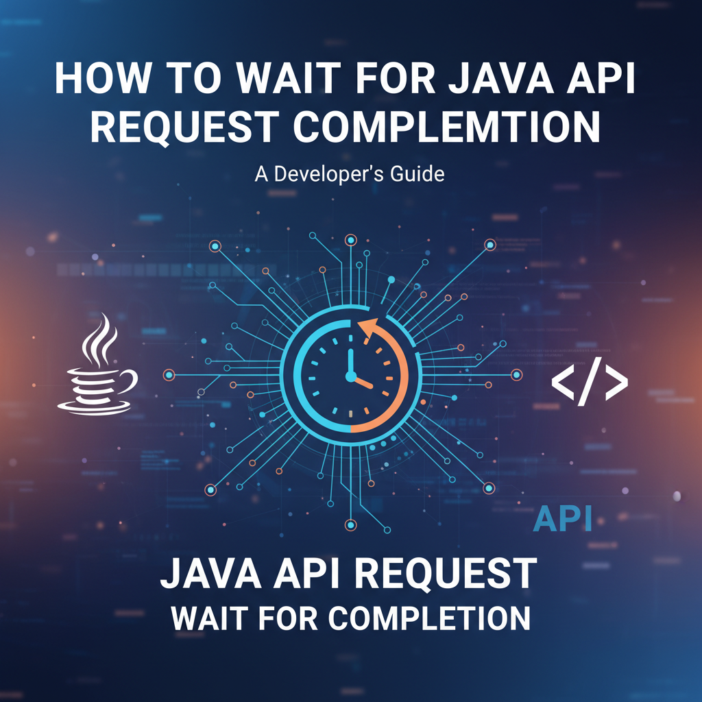 How to Wait for Java API Request Completion