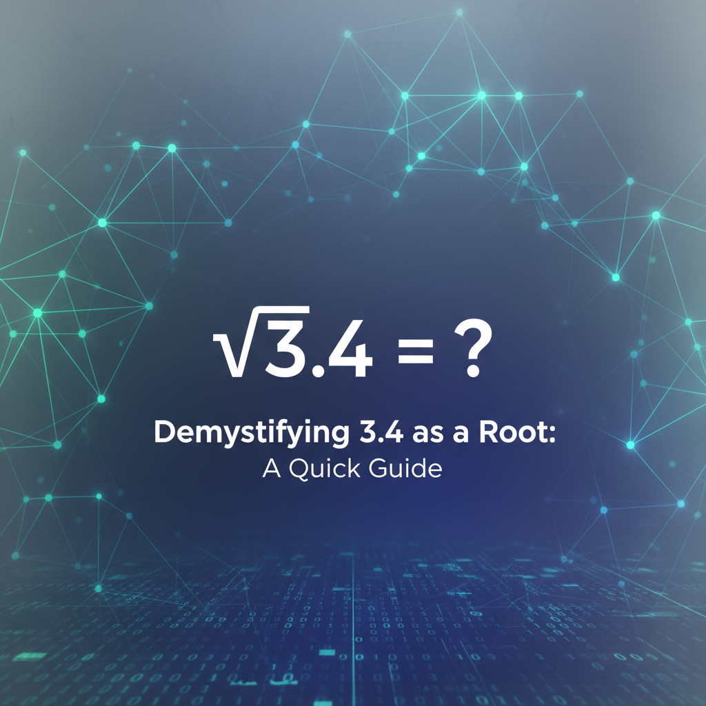 Demystifying 3.4 as a Root: A Quick Guide