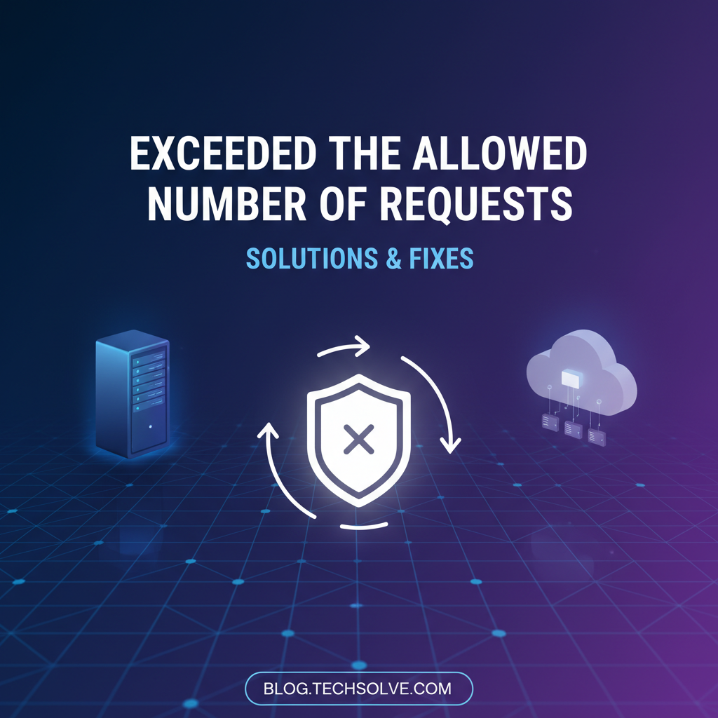 Exceeded the Allowed Number of Requests: Solutions & Fixes