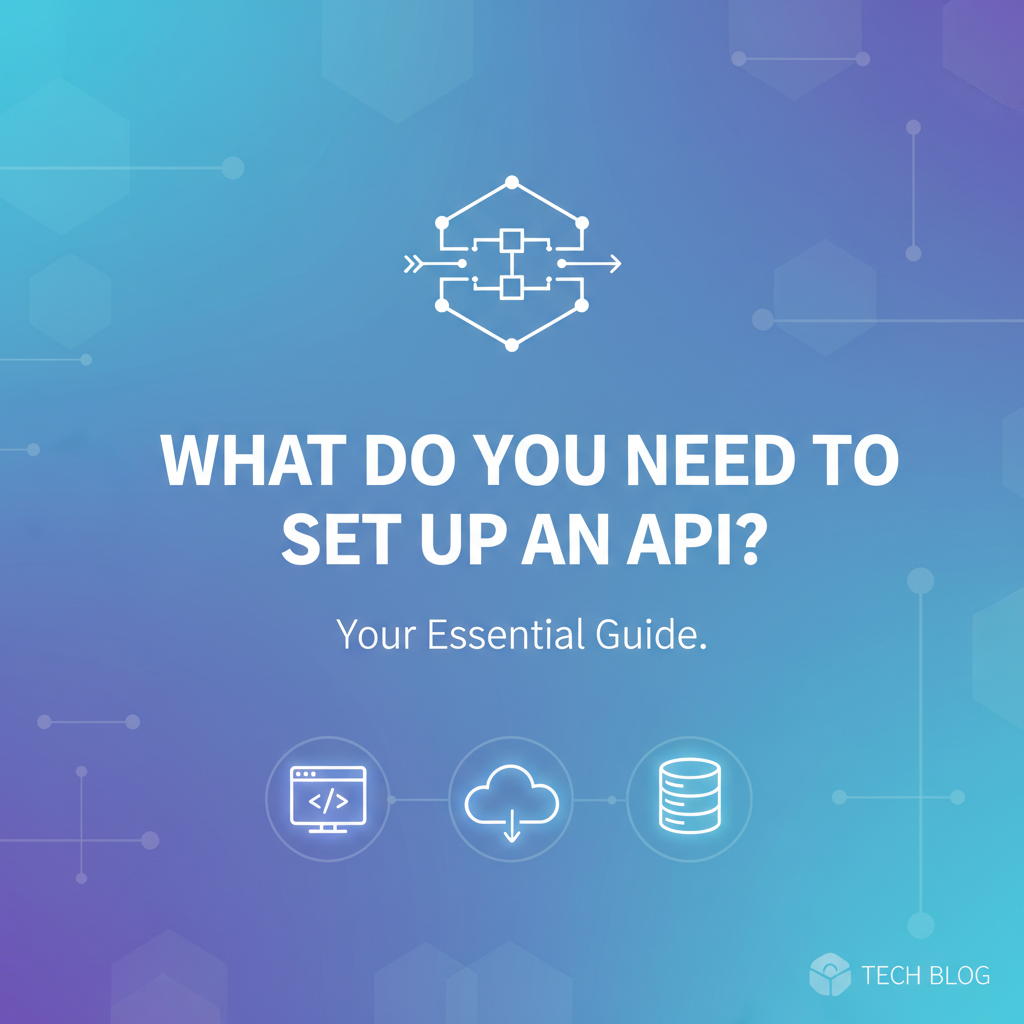What Do You Need to Set Up an API? Your Essential Guide.
