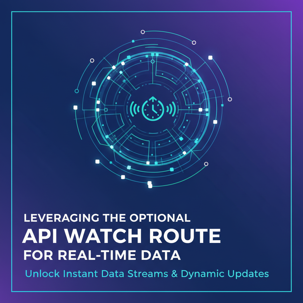Leveraging the Optional API Watch Route for Real-time Data