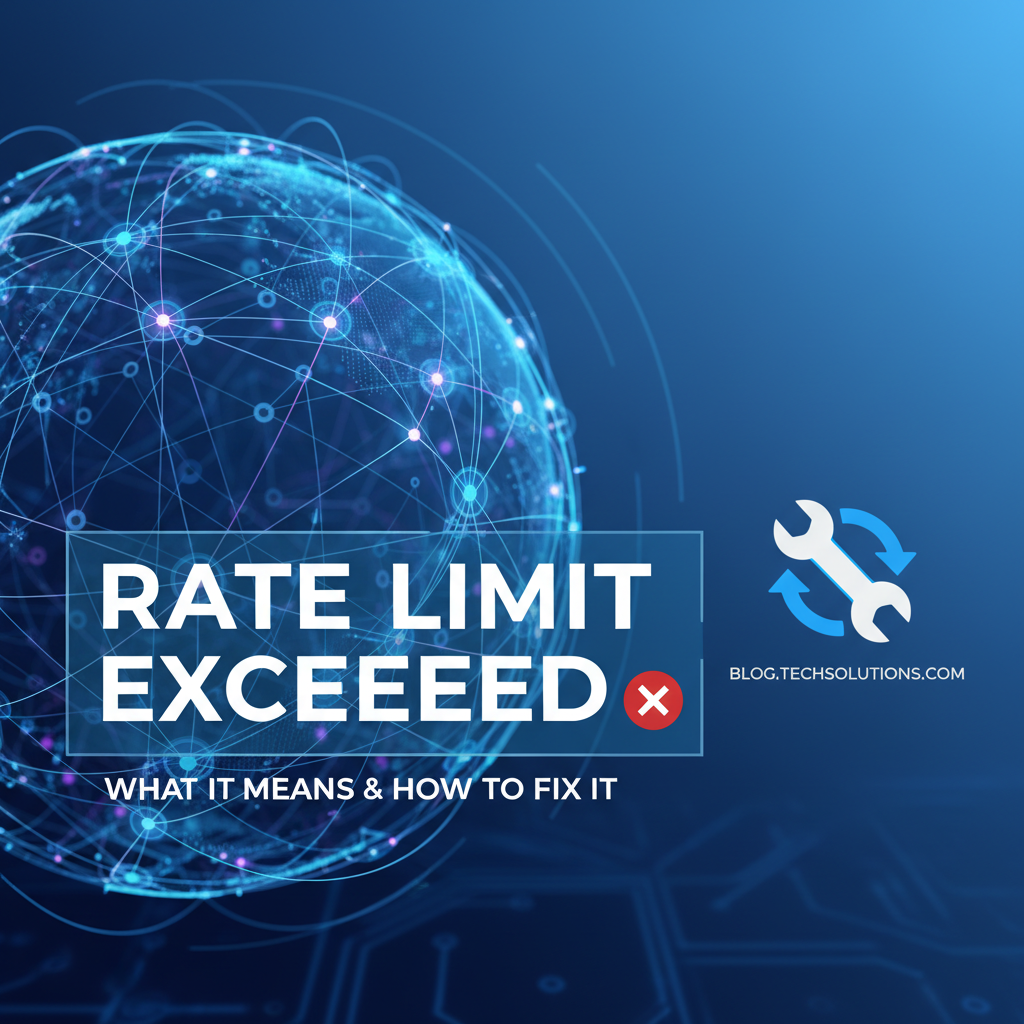 What "Rate Limit Exceeded" Means & How to Fix It