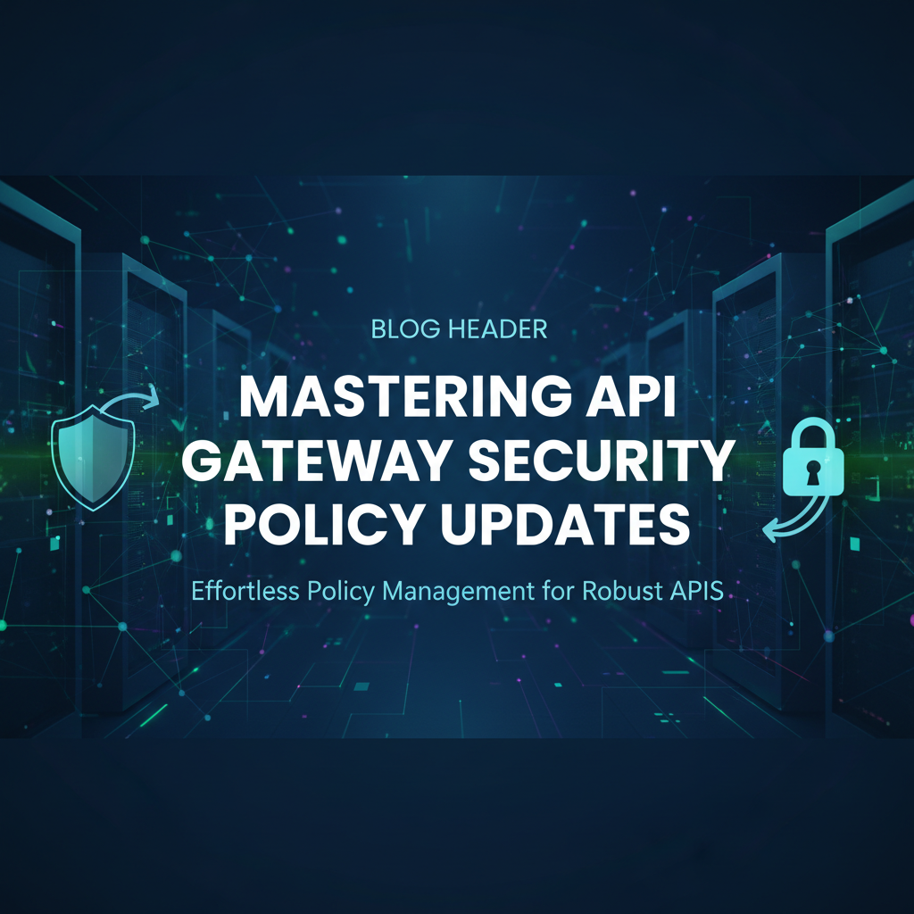 Mastering API Gateway Security Policy Updates
