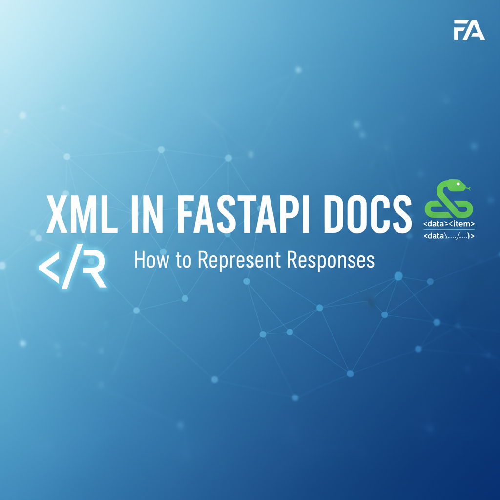 How to Represent XML Responses in FastAPI Docs